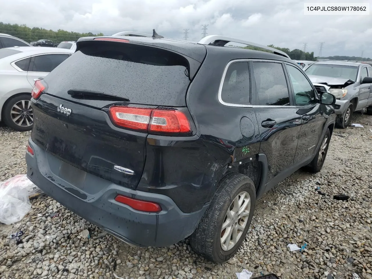 2016 Jeep Cherokee Latitude VIN: 1C4PJLCS8GW178062 Lot: 71182004