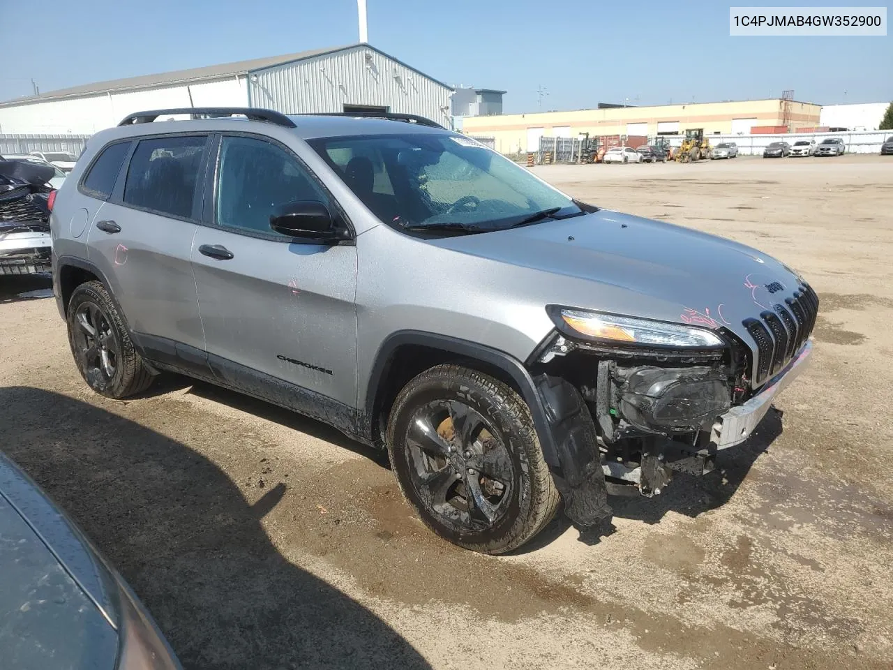 2016 Jeep Cherokee Sport VIN: 1C4PJMAB4GW352900 Lot: 71182554