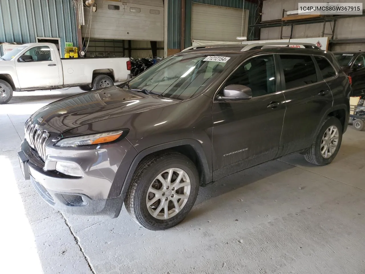 2016 Jeep Cherokee Latitude VIN: 1C4PJMCS8GW367915 Lot: 71212154