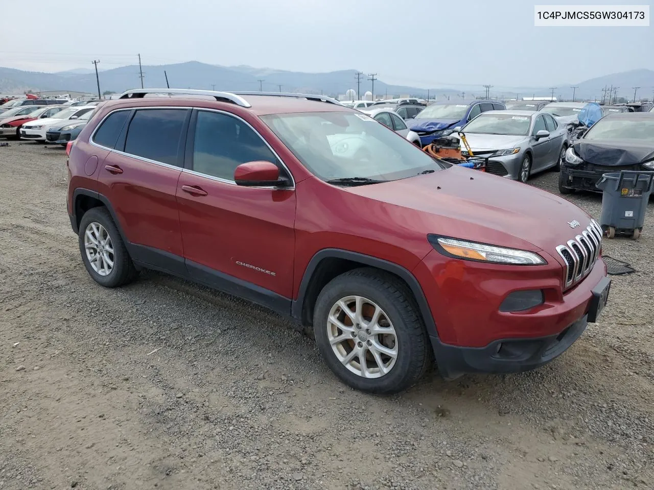 2016 Jeep Cherokee Latitude VIN: 1C4PJMCS5GW304173 Lot: 71229344