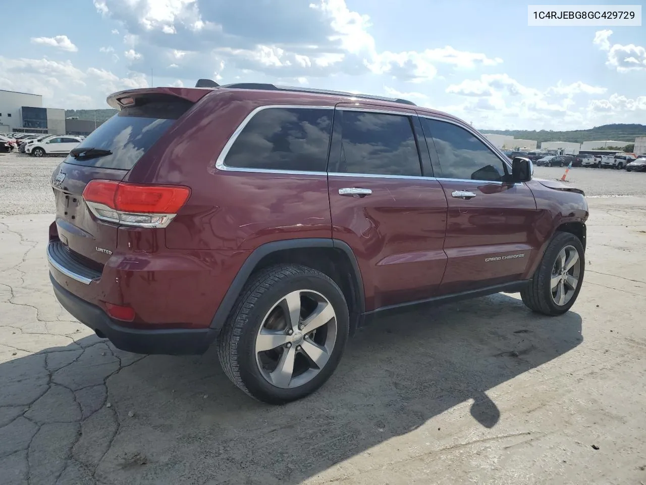 2016 Jeep Grand Cherokee Limited VIN: 1C4RJEBG8GC429729 Lot: 71250764