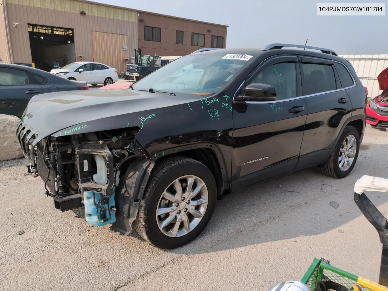 2016 Jeep Cherokee Limited VIN: 1C4PJMDS7GW101784 Lot: 71304004