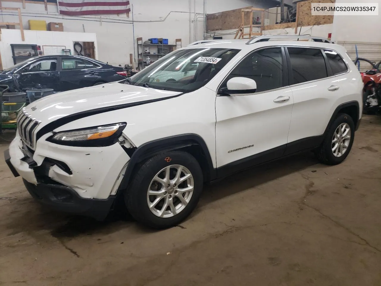 2016 Jeep Cherokee Latitude VIN: 1C4PJMCS2GW335347 Lot: 71354854