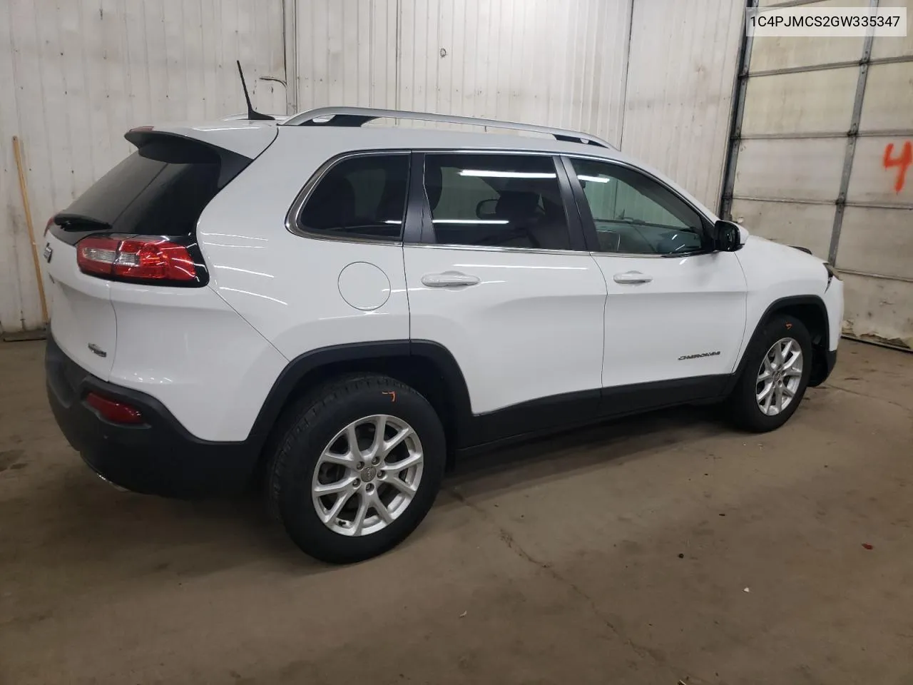 2016 Jeep Cherokee Latitude VIN: 1C4PJMCS2GW335347 Lot: 71354854