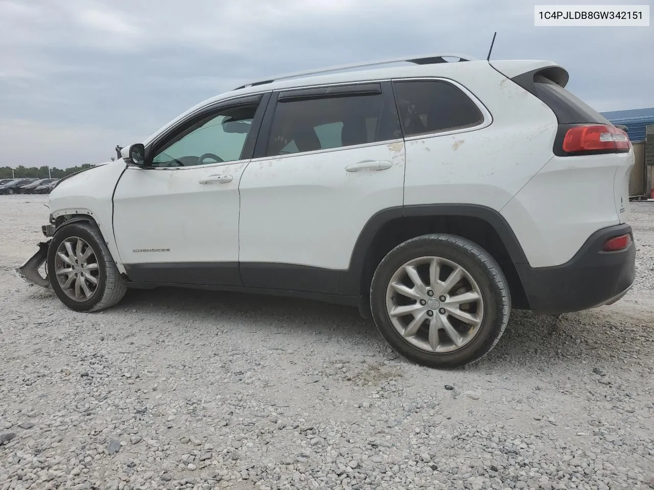 2016 Jeep Cherokee Limited VIN: 1C4PJLDB8GW342151 Lot: 71382194