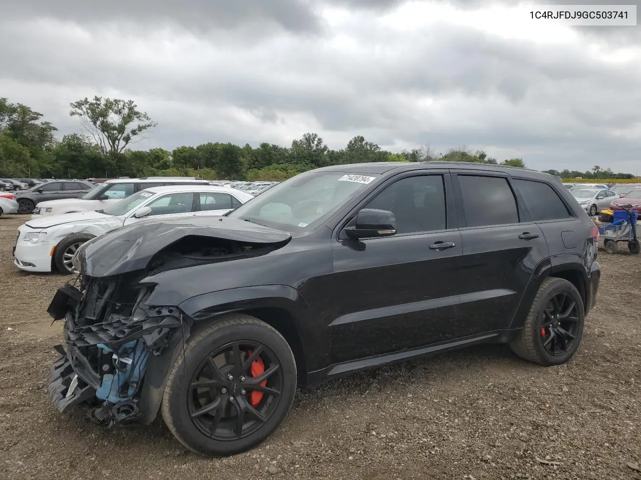 2016 Jeep Grand Cherokee Srt-8 VIN: 1C4RJFDJ9GC503741 Lot: 71420794