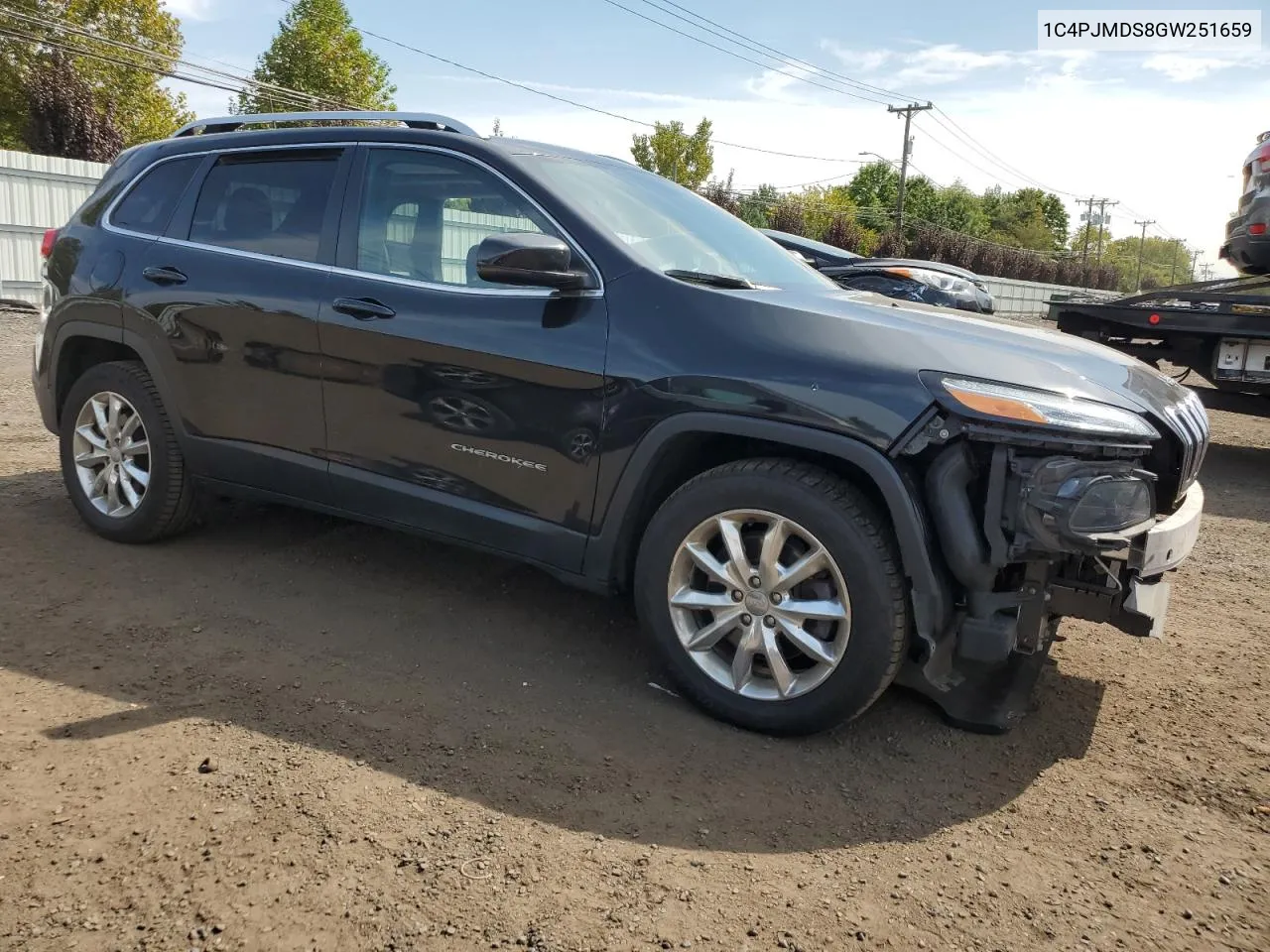 2016 Jeep Cherokee Limited VIN: 1C4PJMDS8GW251659 Lot: 71581604