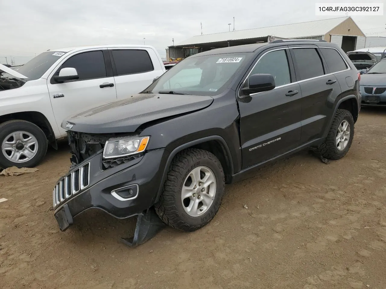 2016 Jeep Grand Cherokee Laredo VIN: 1C4RJFAG3GC392127 Lot: 71815924