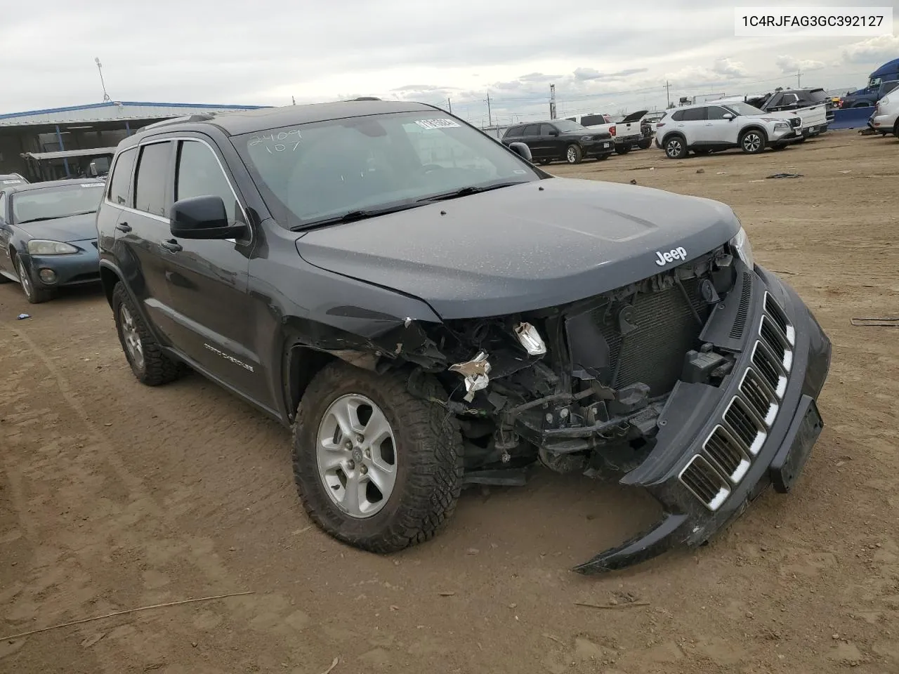 2016 Jeep Grand Cherokee Laredo VIN: 1C4RJFAG3GC392127 Lot: 71815924