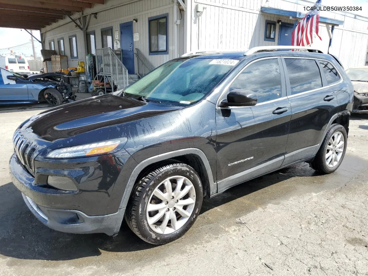 2016 Jeep Cherokee Limited VIN: 1C4PJLDB5GW350384 Lot: 71821024