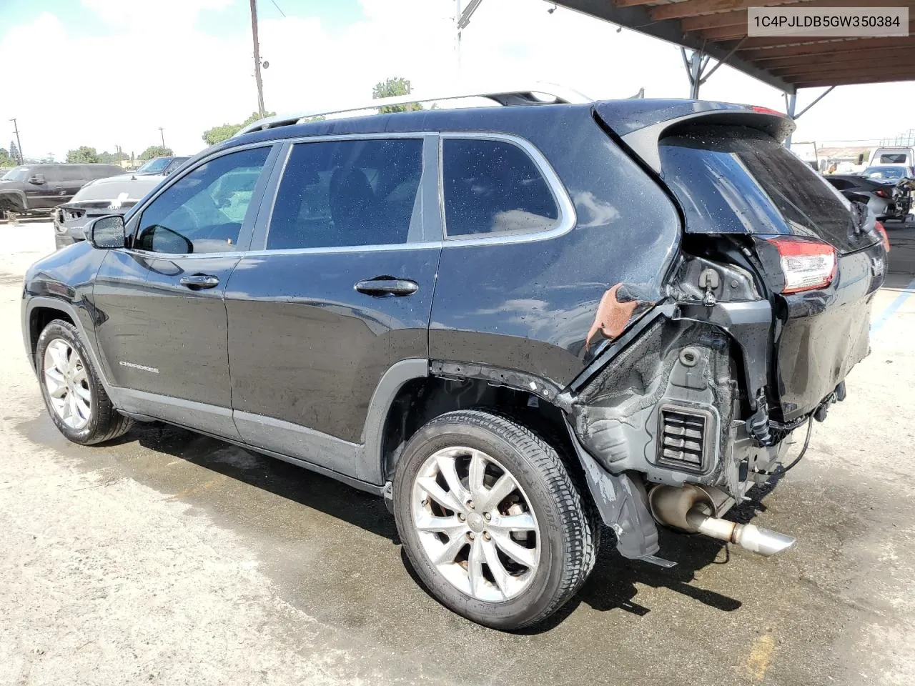 2016 Jeep Cherokee Limited VIN: 1C4PJLDB5GW350384 Lot: 71821024