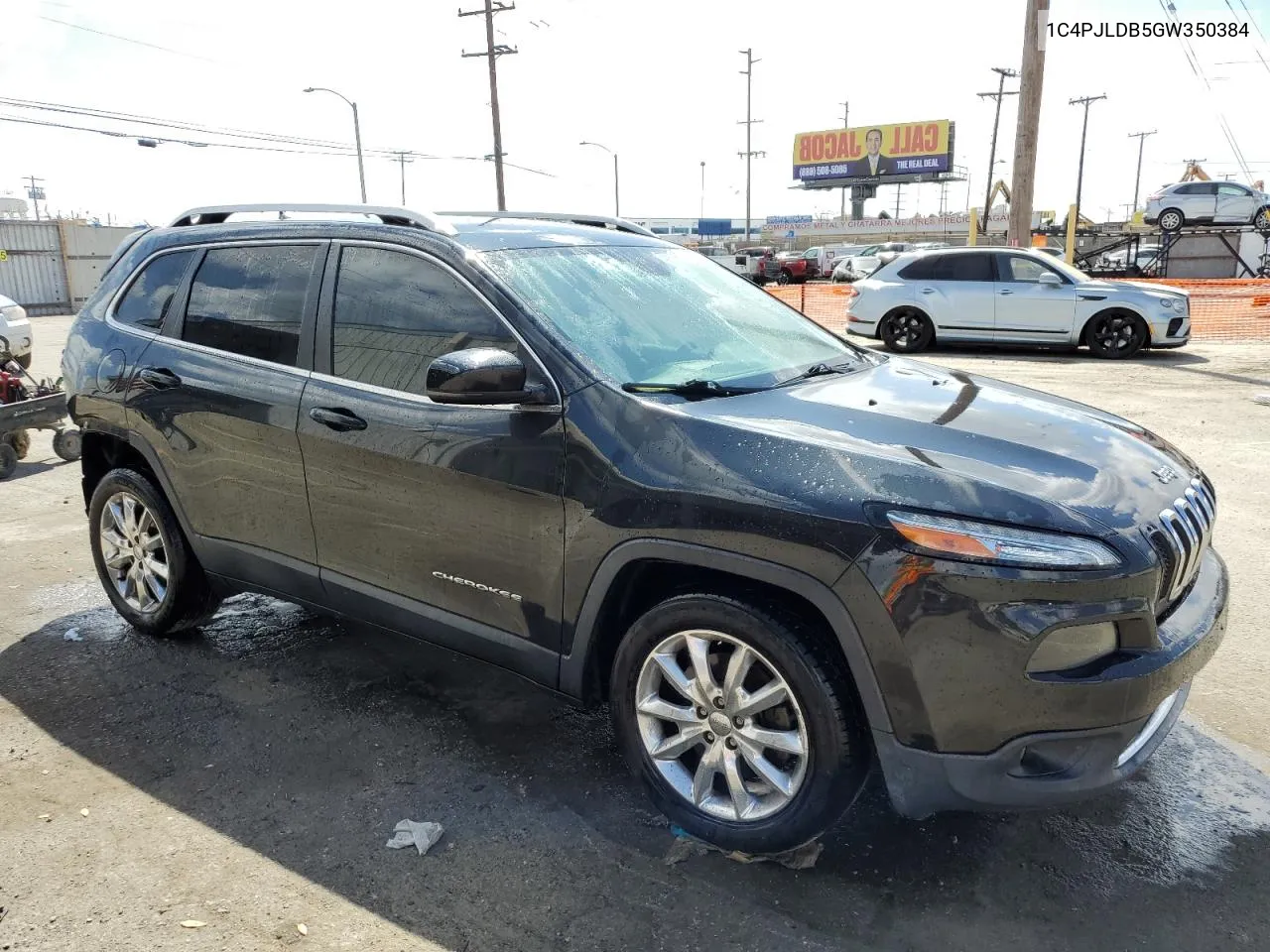 2016 Jeep Cherokee Limited VIN: 1C4PJLDB5GW350384 Lot: 71821024