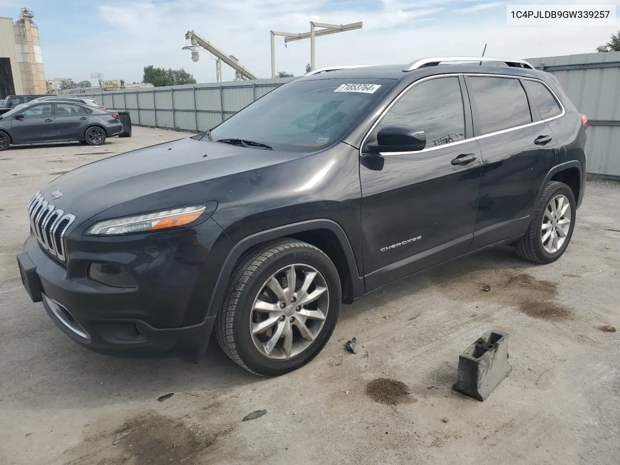 2016 Jeep Cherokee Limited VIN: 1C4PJLDB9GW339257 Lot: 71853764