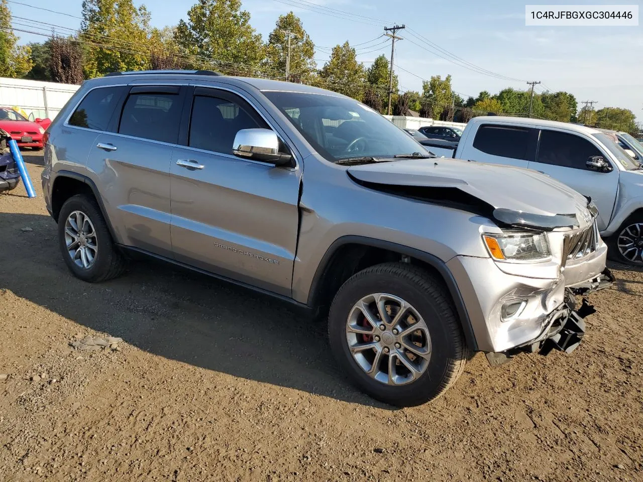 2016 Jeep Grand Cherokee Limited VIN: 1C4RJFBGXGC304446 Lot: 71859344