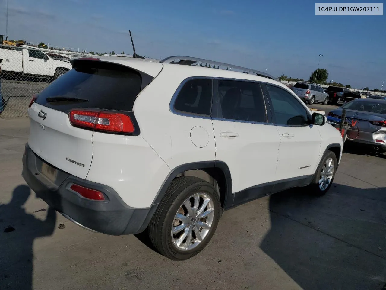 1C4PJLDB1GW207111 2016 Jeep Cherokee Limited