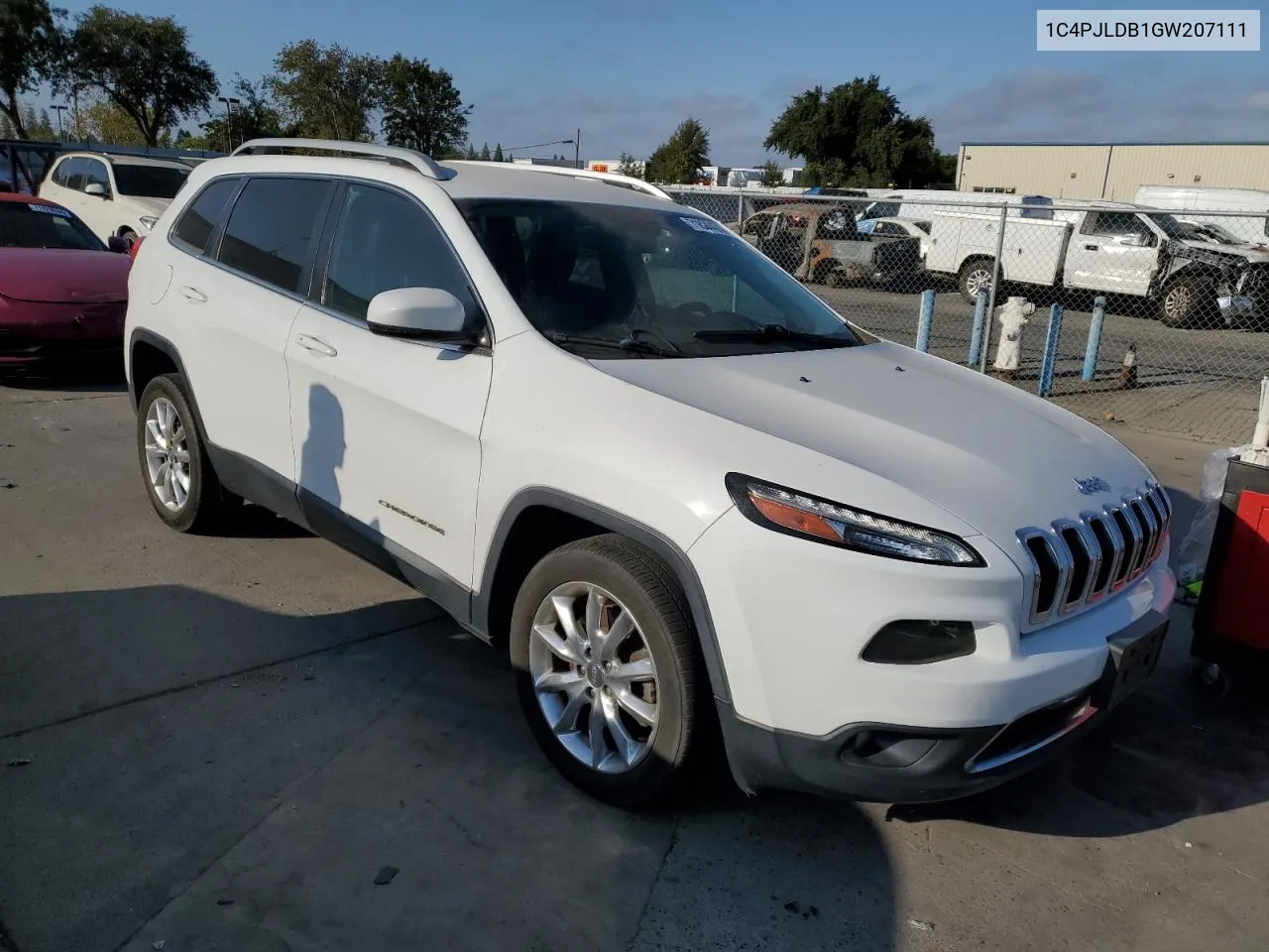 2016 Jeep Cherokee Limited VIN: 1C4PJLDB1GW207111 Lot: 71894474