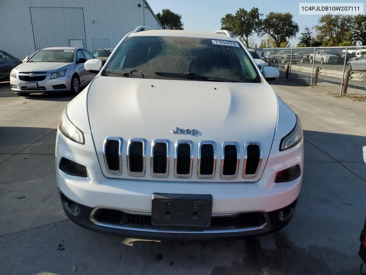 2016 Jeep Cherokee Limited VIN: 1C4PJLDB1GW207111 Lot: 71894474