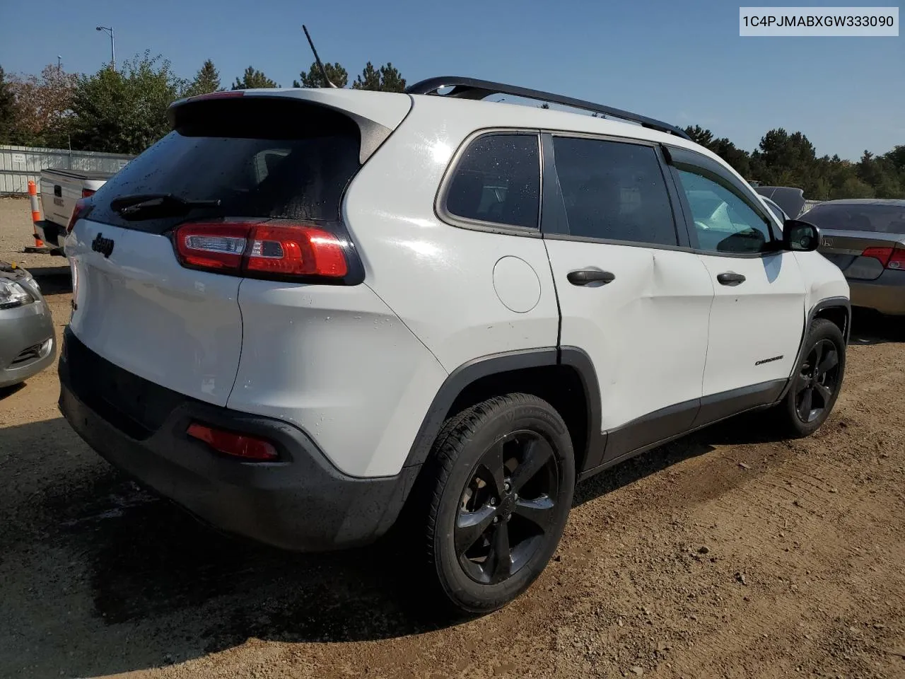 2016 Jeep Cherokee Sport VIN: 1C4PJMABXGW333090 Lot: 71962884