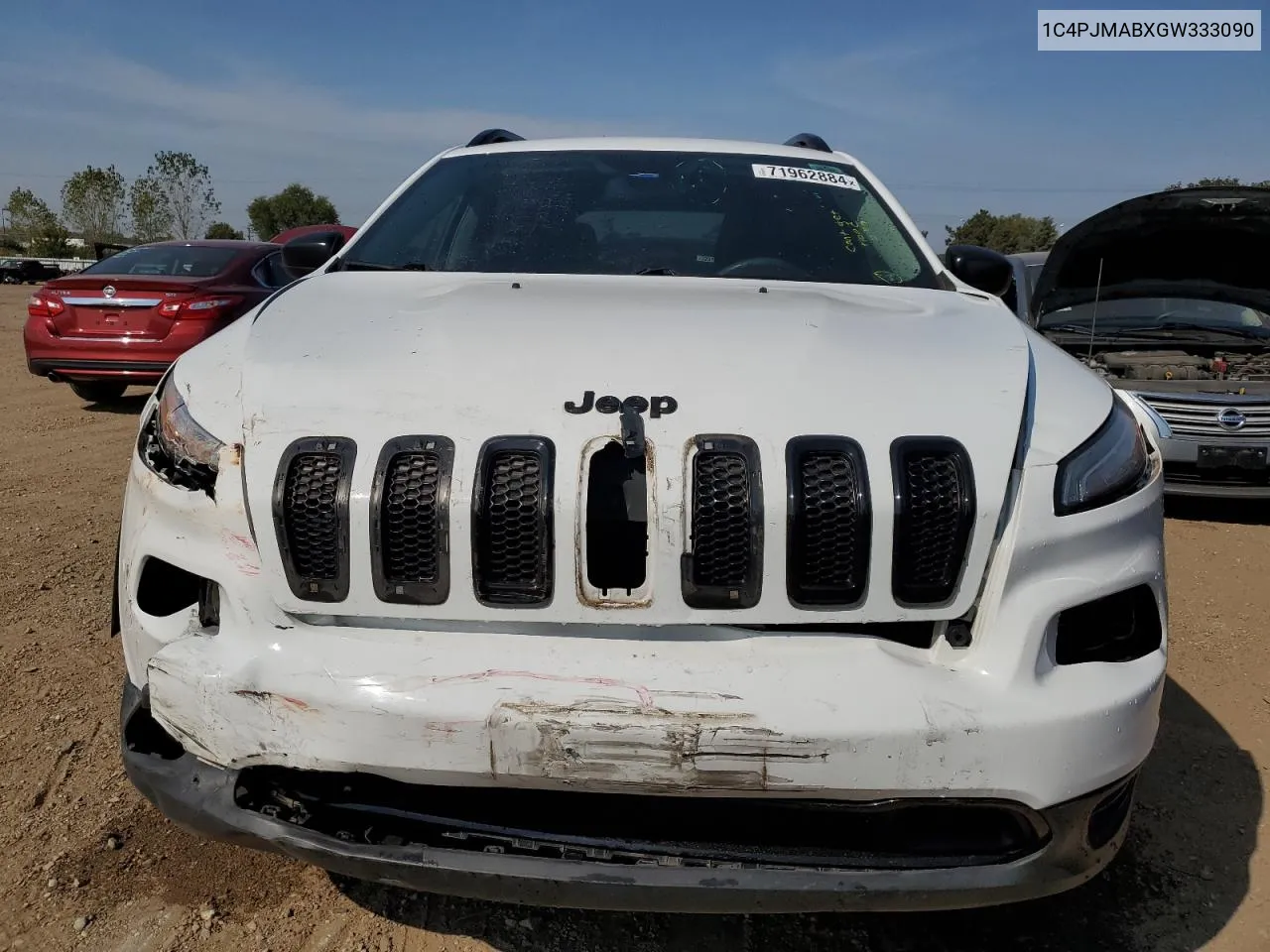 2016 Jeep Cherokee Sport VIN: 1C4PJMABXGW333090 Lot: 71962884