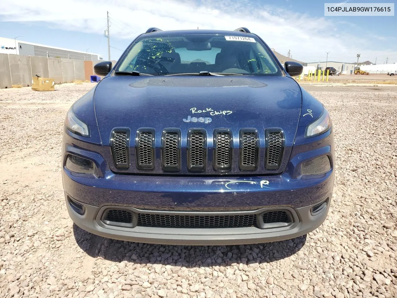 2016 Jeep Cherokee Sport VIN: 1C4PJLAB9GW176615 Lot: 71971264