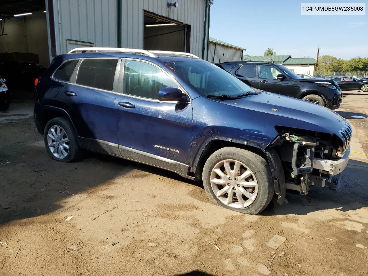 1C4PJMDB8GW235008 2016 Jeep Cherokee Limited