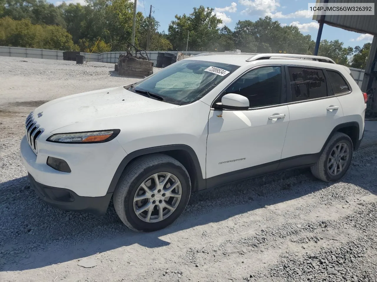 2016 Jeep Cherokee Latitude VIN: 1C4PJMCS6GW326392 Lot: 72089534