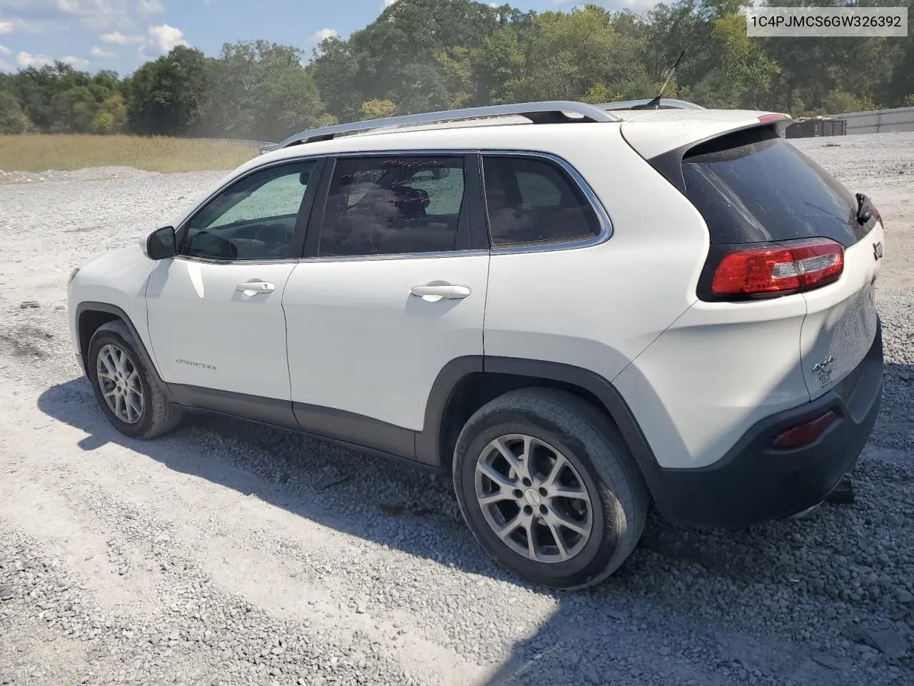 2016 Jeep Cherokee Latitude VIN: 1C4PJMCS6GW326392 Lot: 72089534