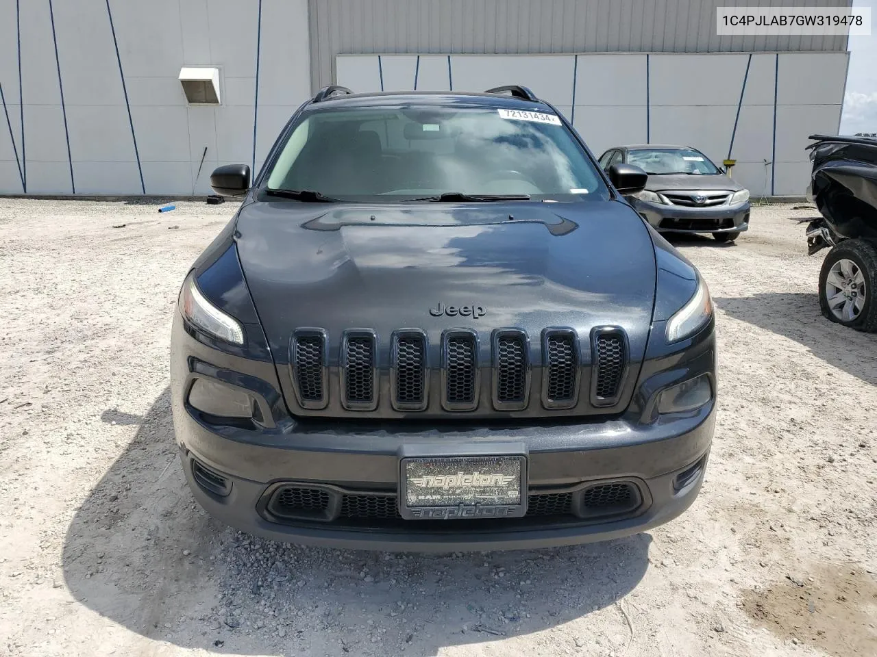 2016 Jeep Cherokee Sport VIN: 1C4PJLAB7GW319478 Lot: 72131434