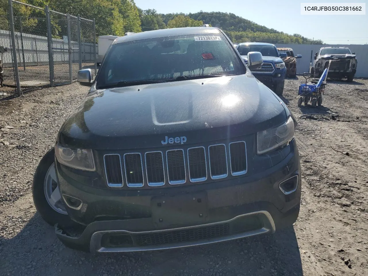 2016 Jeep Grand Cherokee Limited VIN: 1C4RJFBG5GC381662 Lot: 72138134