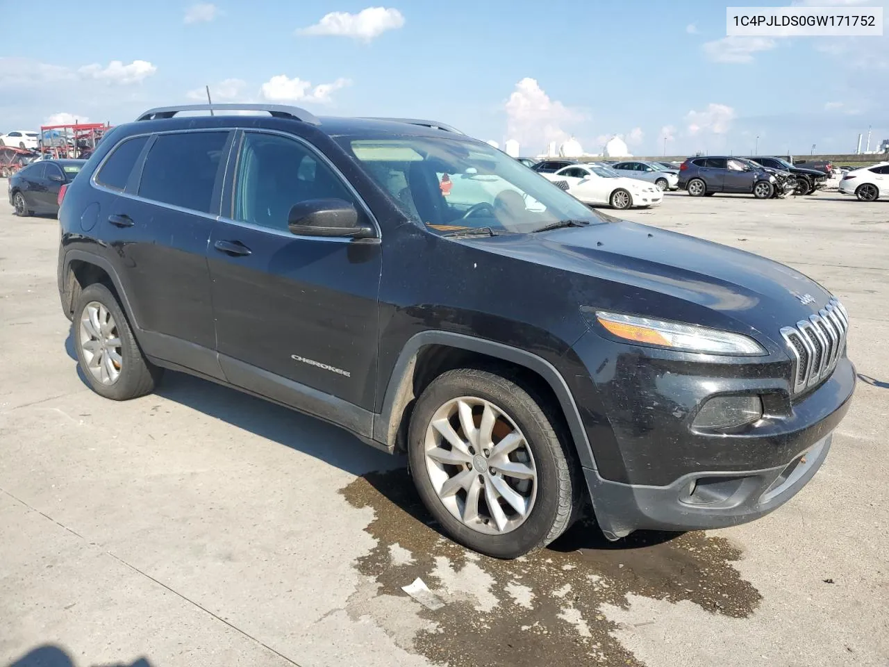 2016 Jeep Cherokee Limited VIN: 1C4PJLDS0GW171752 Lot: 72154914