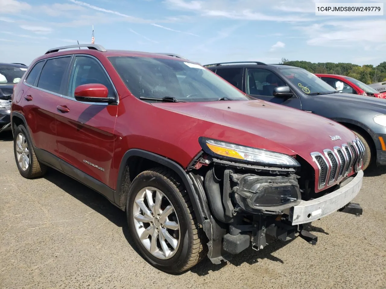 2016 Jeep Cherokee Limited VIN: 1C4PJMDS8GW249779 Lot: 72175554