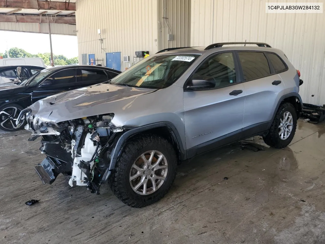 2016 Jeep Cherokee Sport VIN: 1C4PJLAB3GW284132 Lot: 72202574