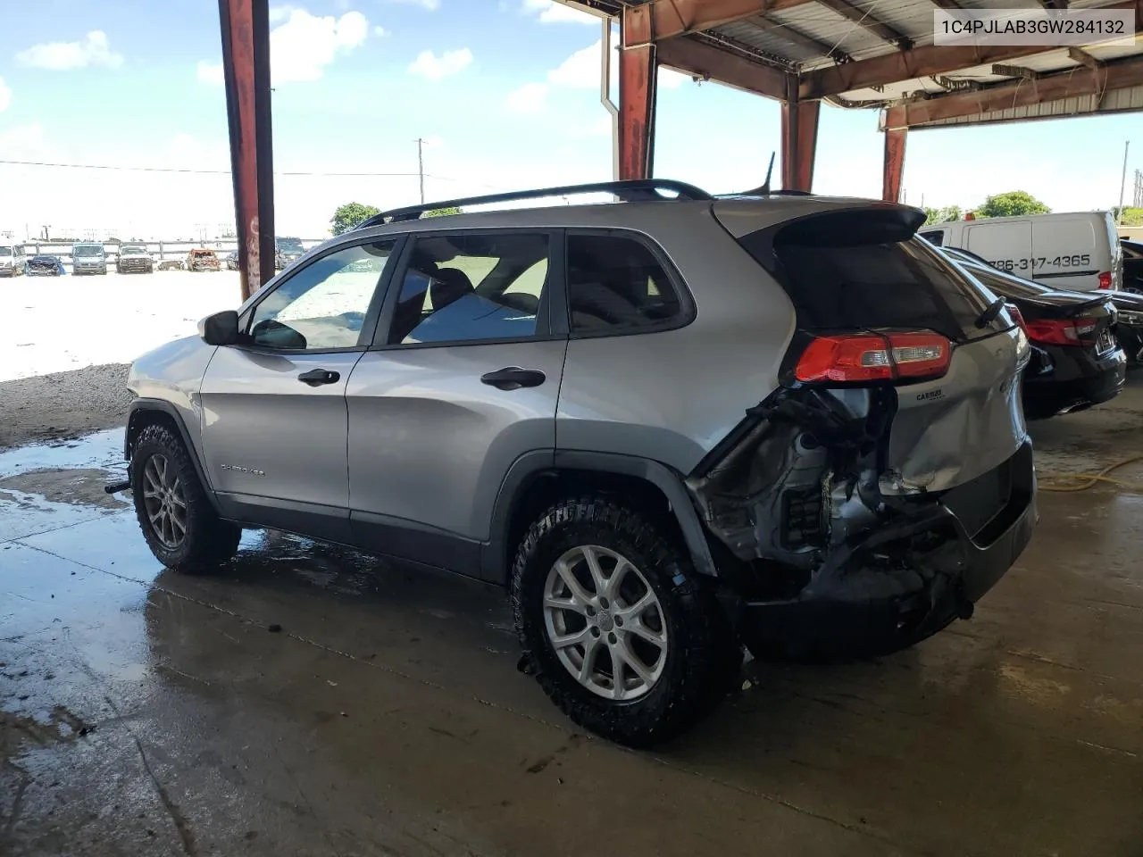 2016 Jeep Cherokee Sport VIN: 1C4PJLAB3GW284132 Lot: 72202574