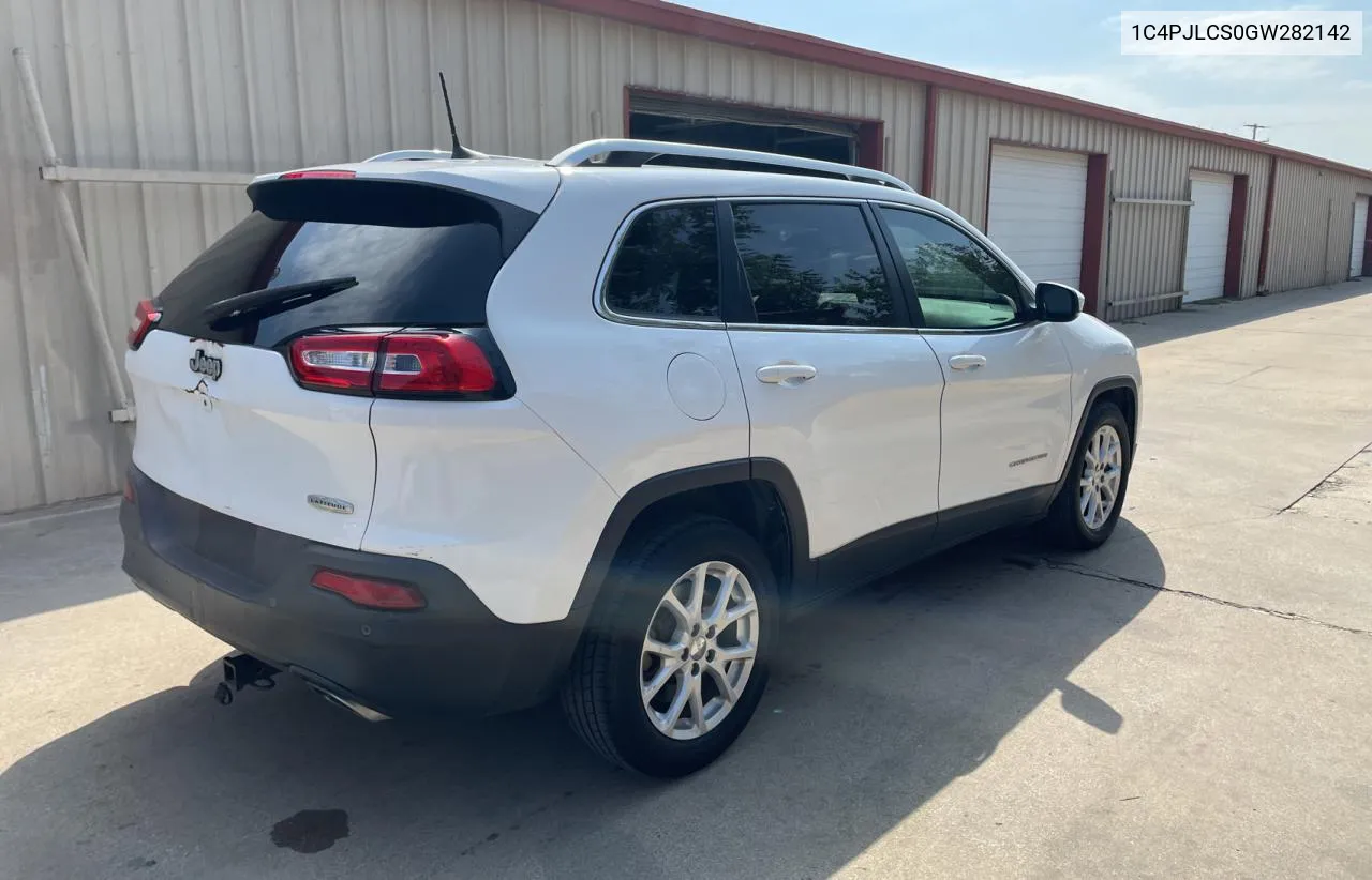 2016 Jeep Cherokee Latitude VIN: 1C4PJLCS0GW282142 Lot: 72374744