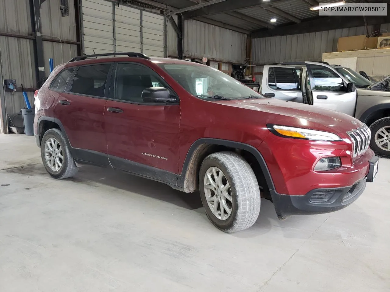 2016 Jeep Cherokee Sport VIN: 1C4PJMAB7GW205017 Lot: 72389154