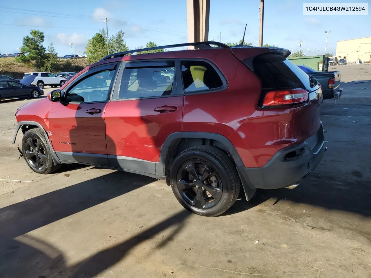 2016 Jeep Cherokee Latitude VIN: 1C4PJLCB4GW212594 Lot: 72452344