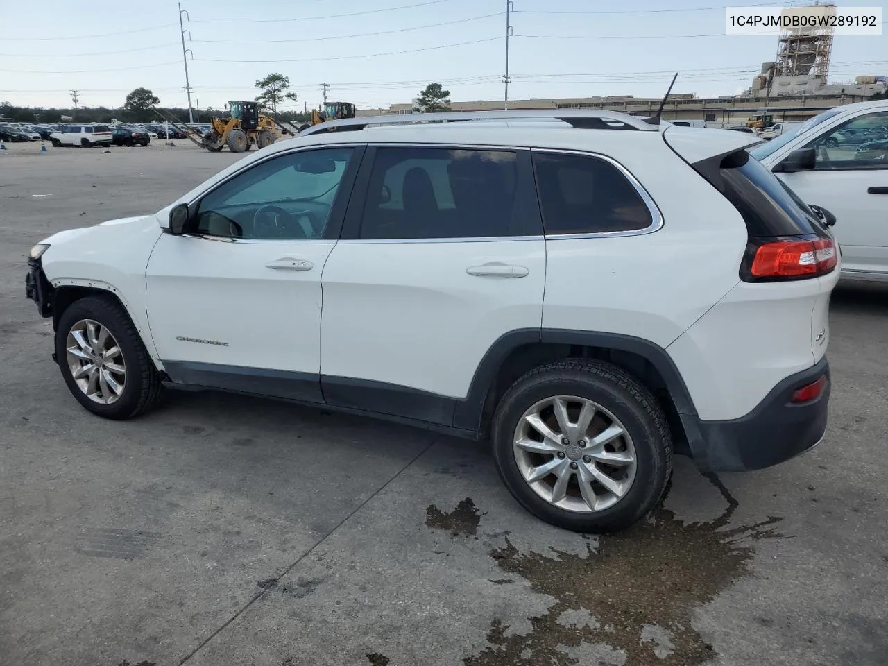 2016 Jeep Cherokee Limited VIN: 1C4PJMDB0GW289192 Lot: 72496444