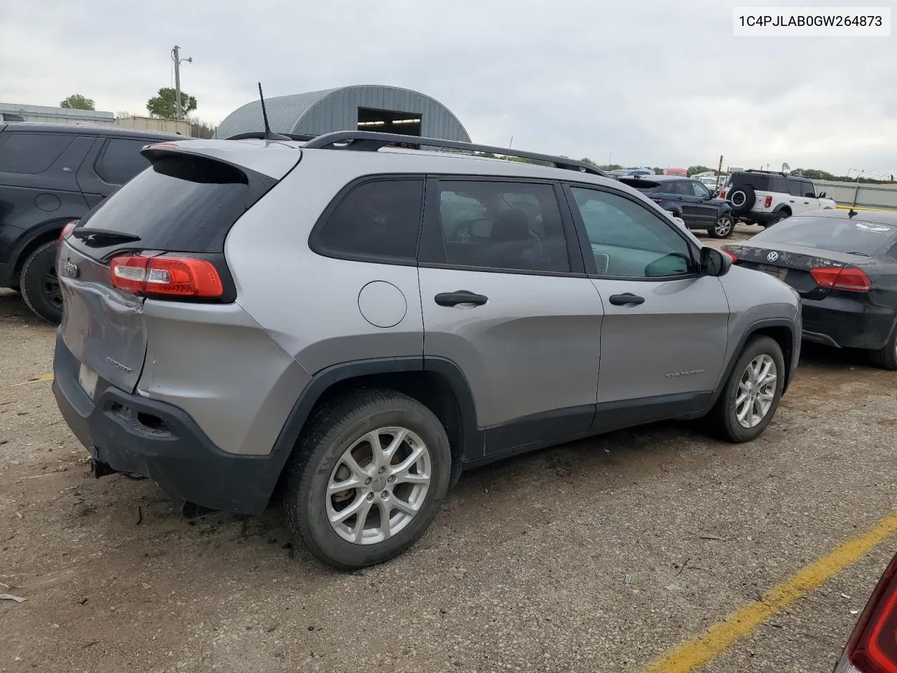 2016 Jeep Cherokee Sport VIN: 1C4PJLAB0GW264873 Lot: 72555844