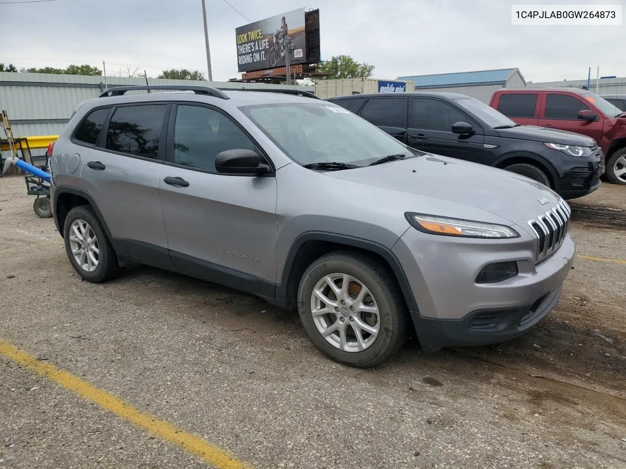 2016 Jeep Cherokee Sport VIN: 1C4PJLAB0GW264873 Lot: 72555844