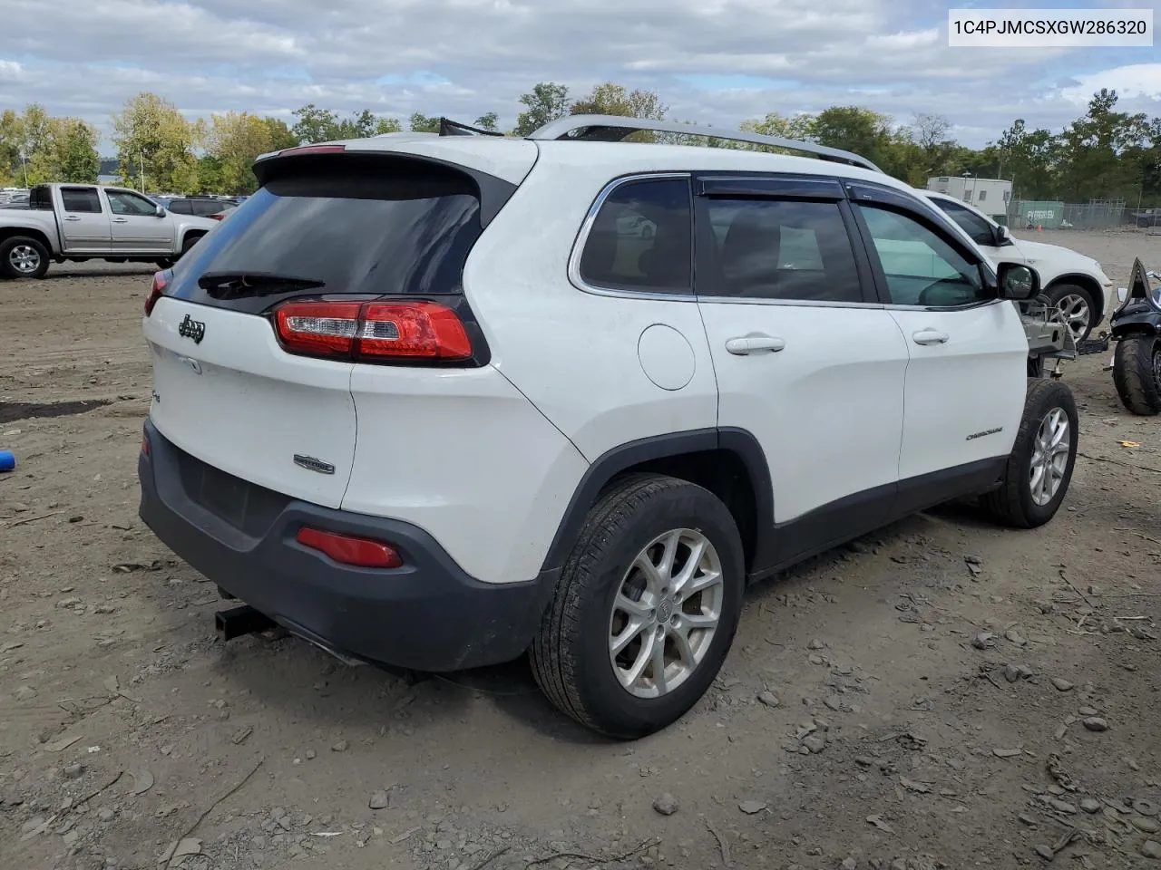 2016 Jeep Cherokee Latitude VIN: 1C4PJMCSXGW286320 Lot: 72598334