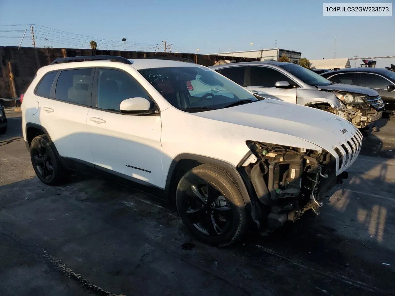 2016 Jeep Cherokee Latitude VIN: 1C4PJLCS2GW233573 Lot: 72623754