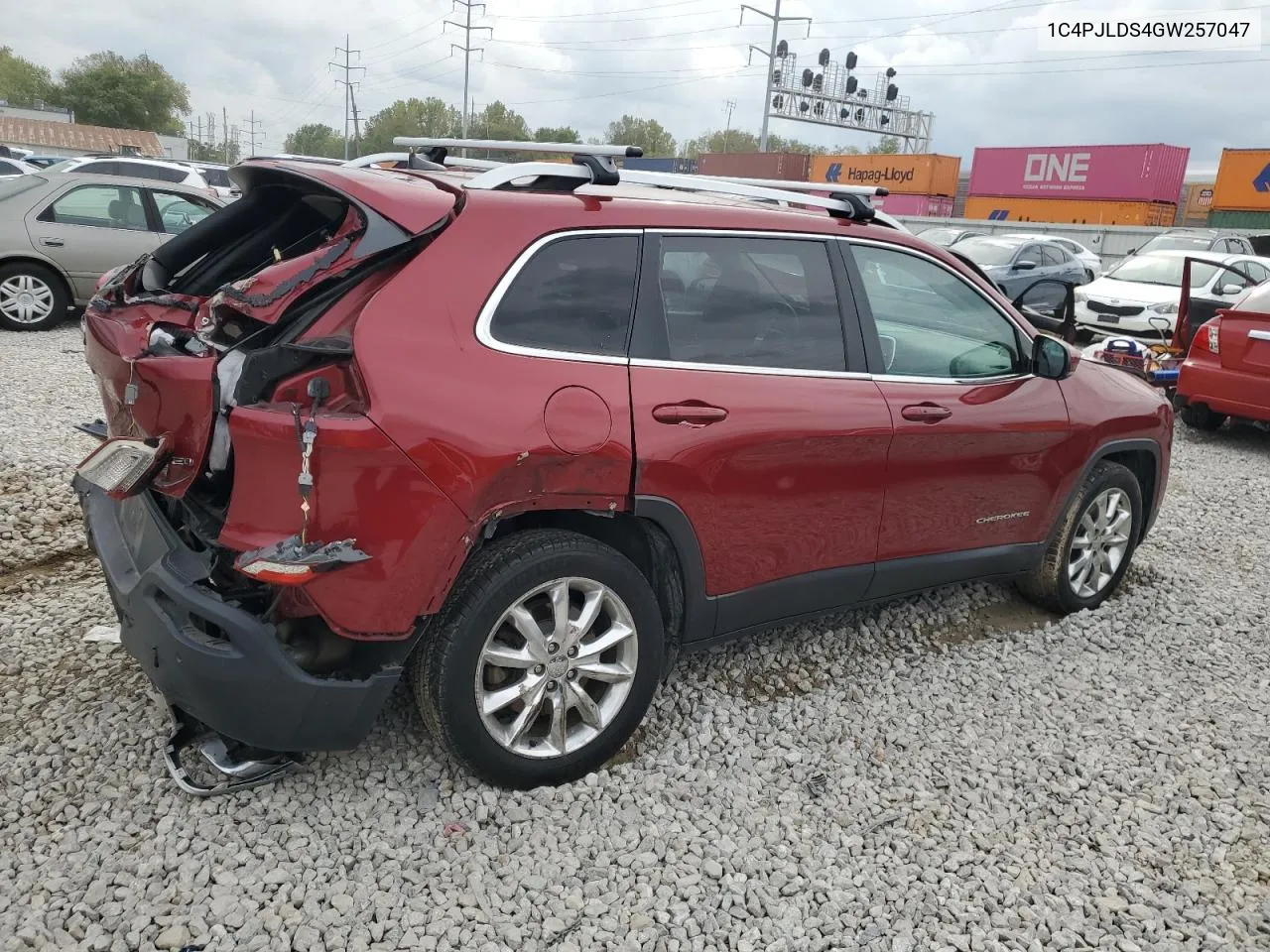 2016 Jeep Cherokee Limited VIN: 1C4PJLDS4GW257047 Lot: 72709384