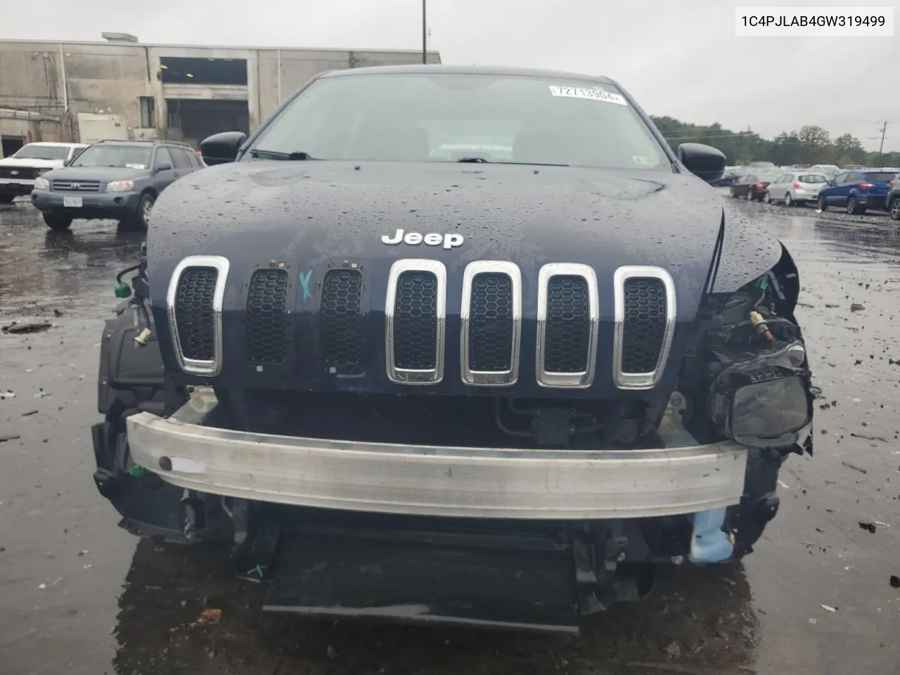 2016 Jeep Cherokee Sport VIN: 1C4PJLAB4GW319499 Lot: 72713904