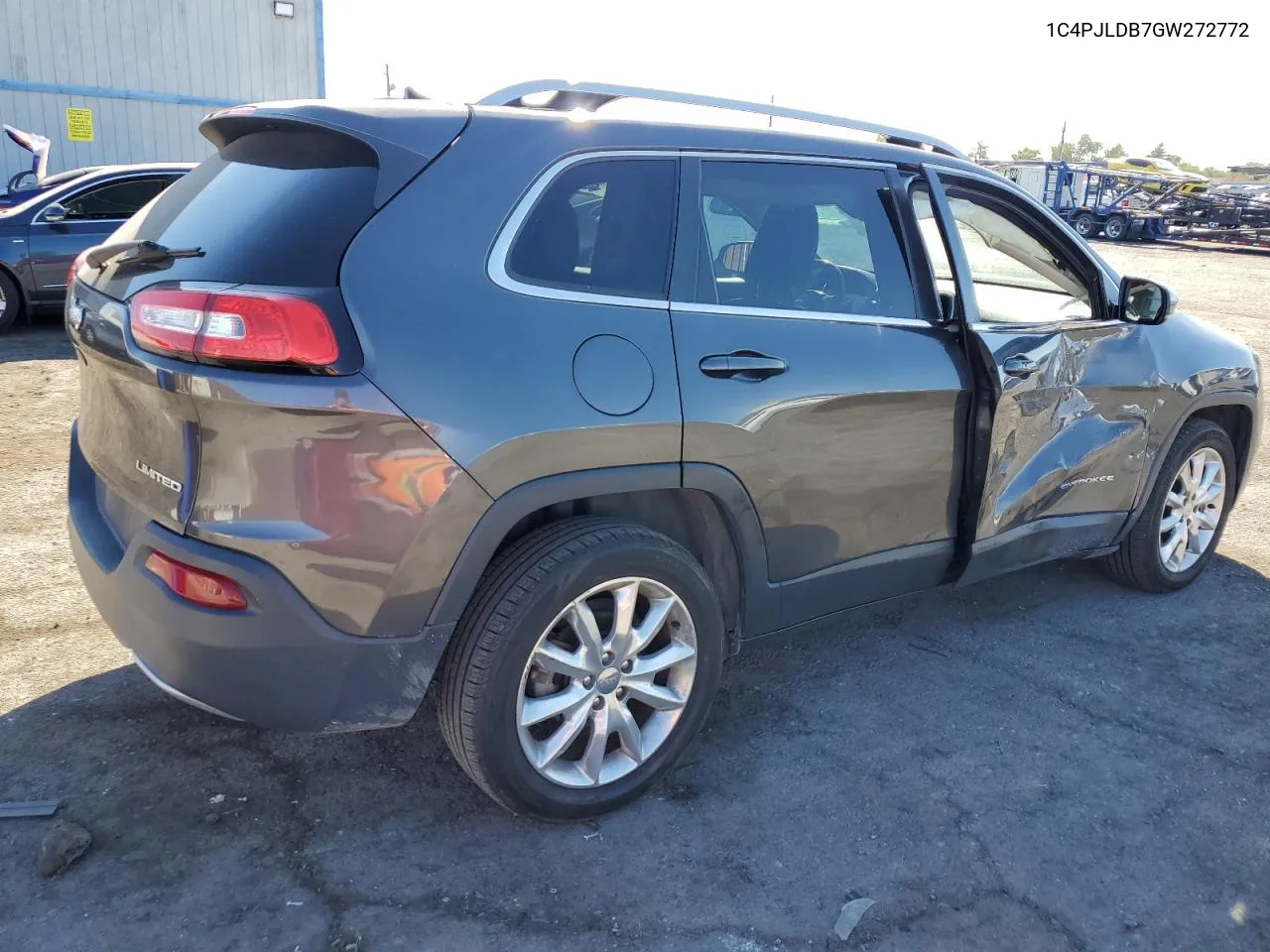 2016 Jeep Cherokee Limited VIN: 1C4PJLDB7GW272772 Lot: 72748394