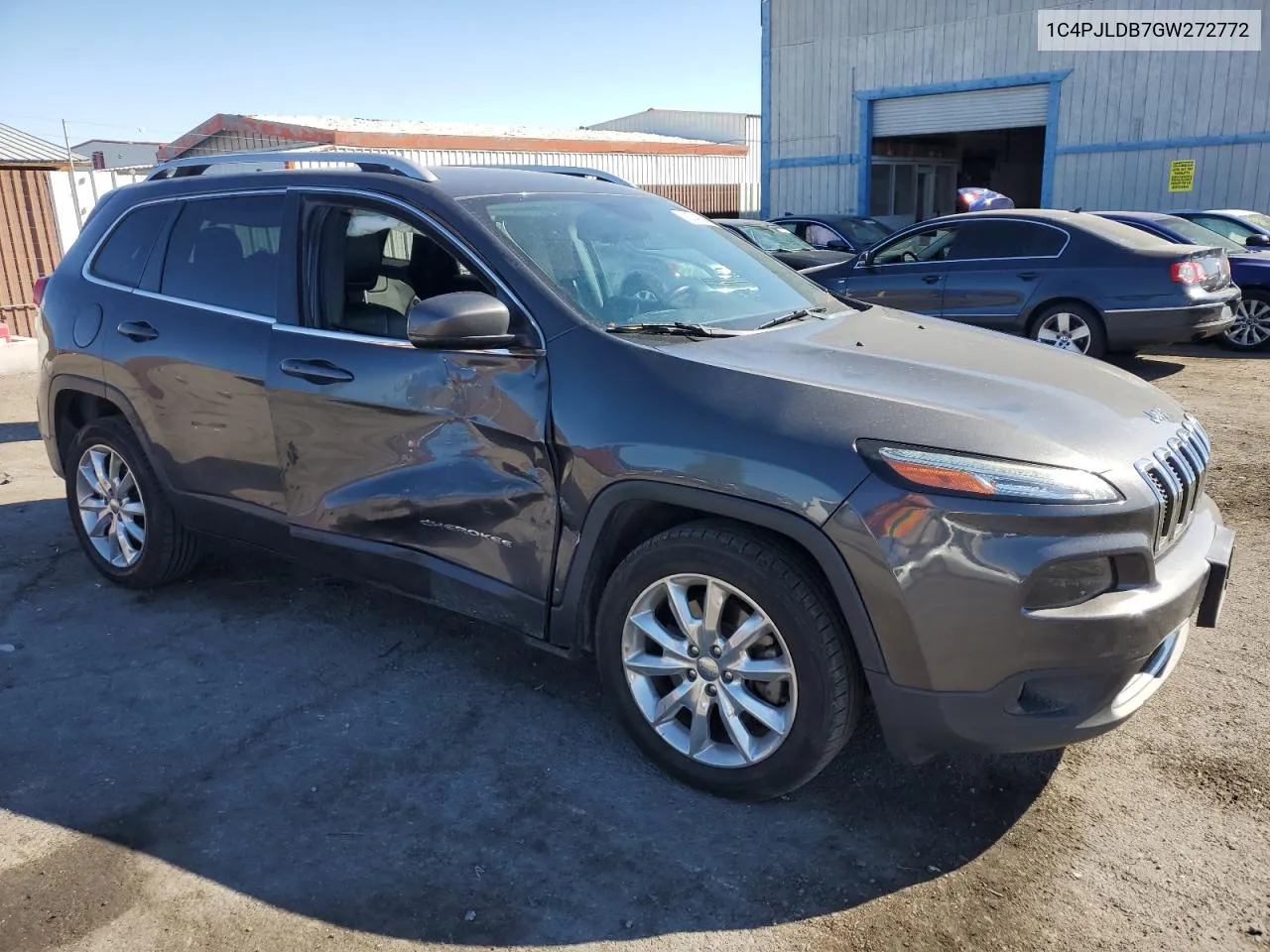 2016 Jeep Cherokee Limited VIN: 1C4PJLDB7GW272772 Lot: 72748394