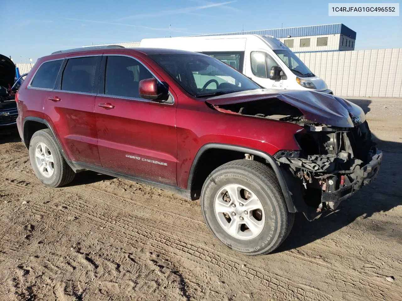 2016 Jeep Grand Cherokee Laredo VIN: 1C4RJFAG1GC496552 Lot: 72794854