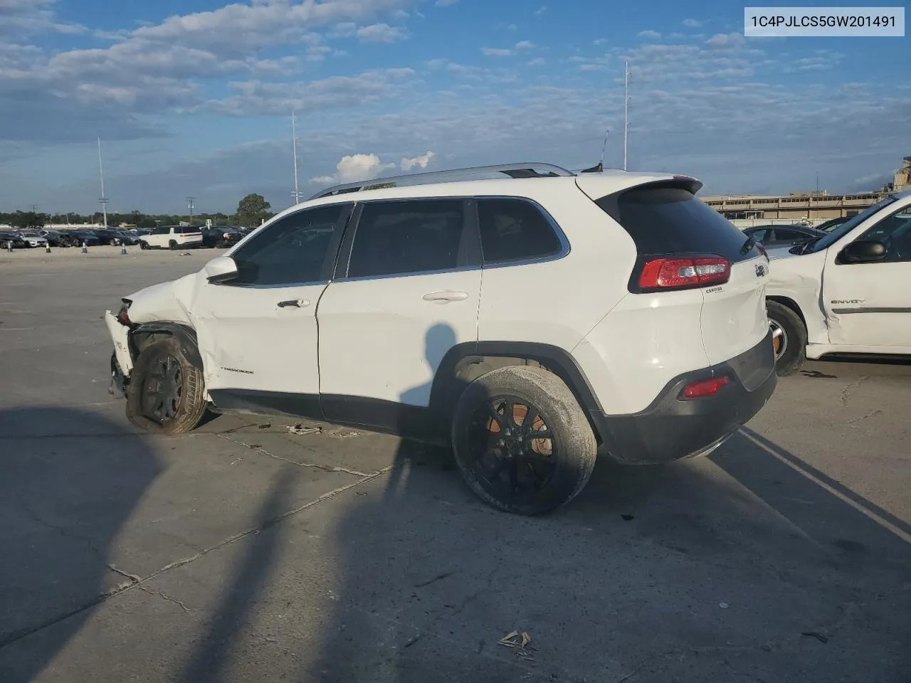 2016 Jeep Cherokee Latitude VIN: 1C4PJLCS5GW201491 Lot: 72912094