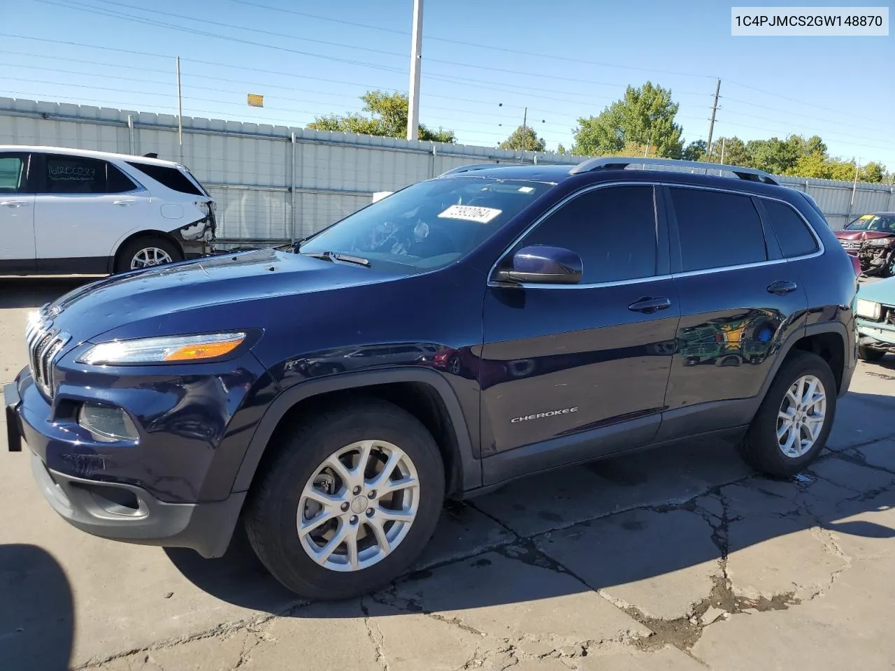 2016 Jeep Cherokee Latitude VIN: 1C4PJMCS2GW148870 Lot: 72992064