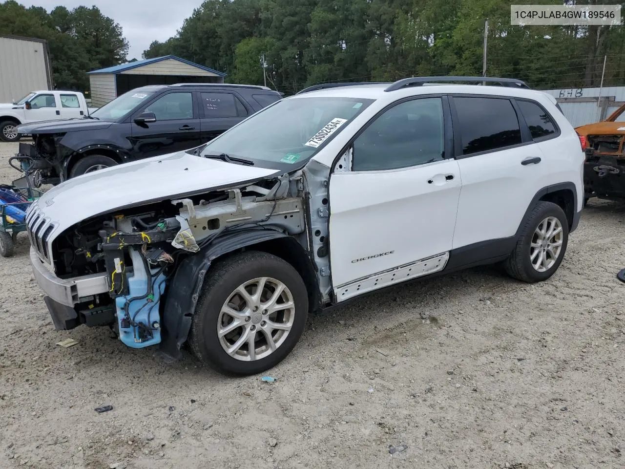 2016 Jeep Cherokee Sport VIN: 1C4PJLAB4GW189546 Lot: 73002434