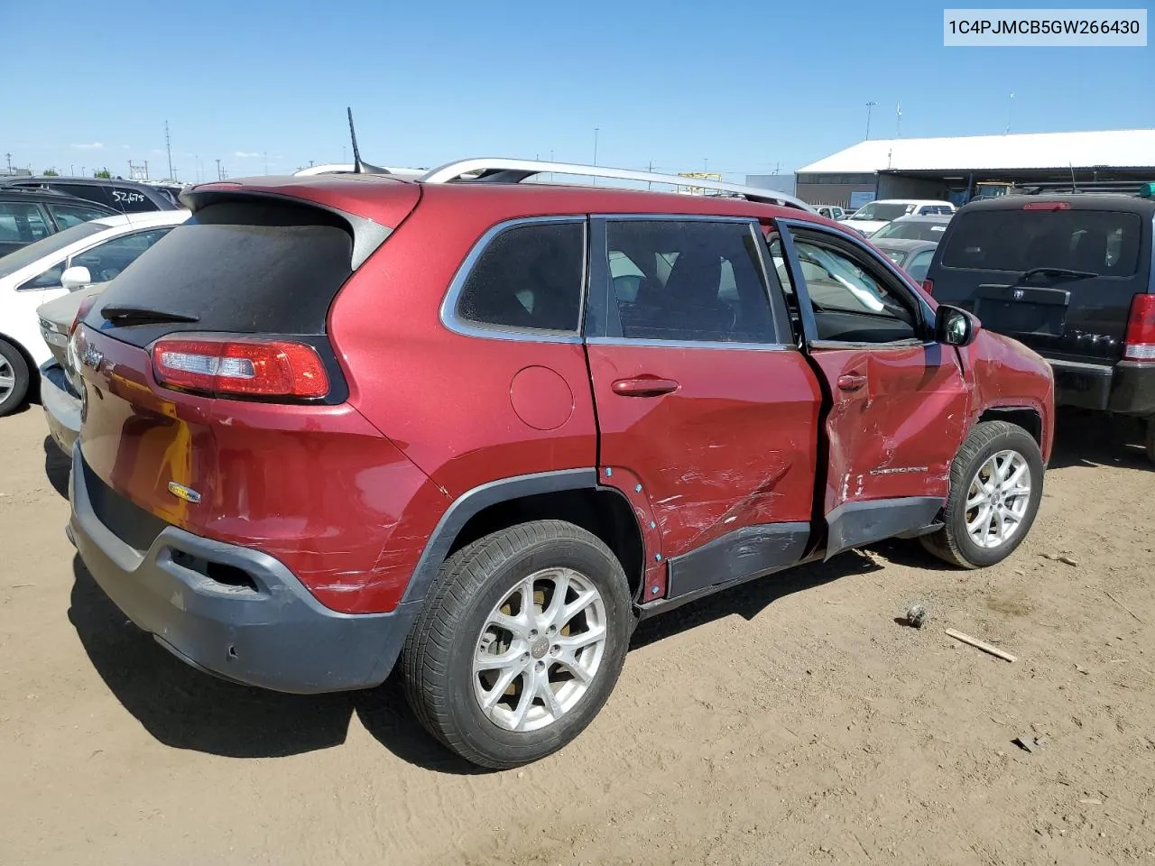 2016 Jeep Cherokee Latitude VIN: 1C4PJMCB5GW266430 Lot: 73014654